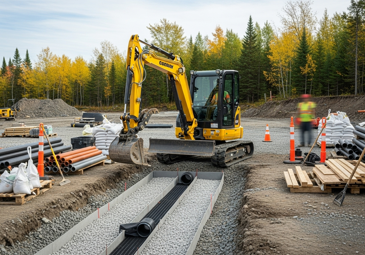 Mini-excavation professionnelle